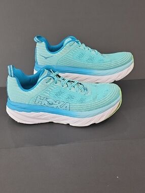 Hoka Bondi 6 Women's Running Shoes in Aqua/Turquoise Size 10.5